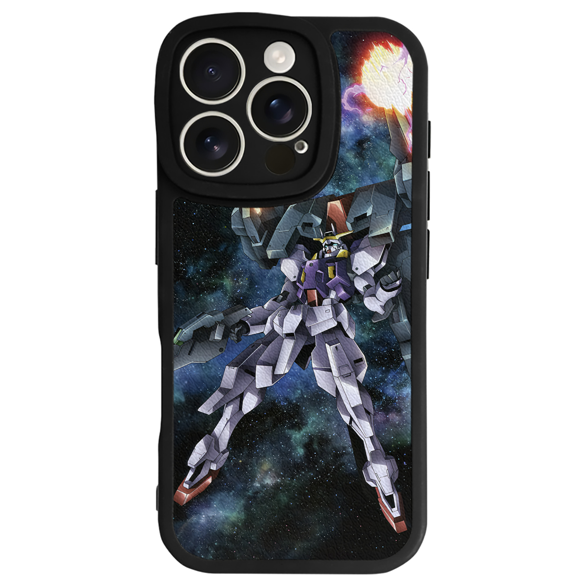 （画像用） 機動戦士ガンダム Mobile Suit Gundam 【iPhone 16シリーズ対応】シリコンスマホケース（レザー調） 材質：シリコン